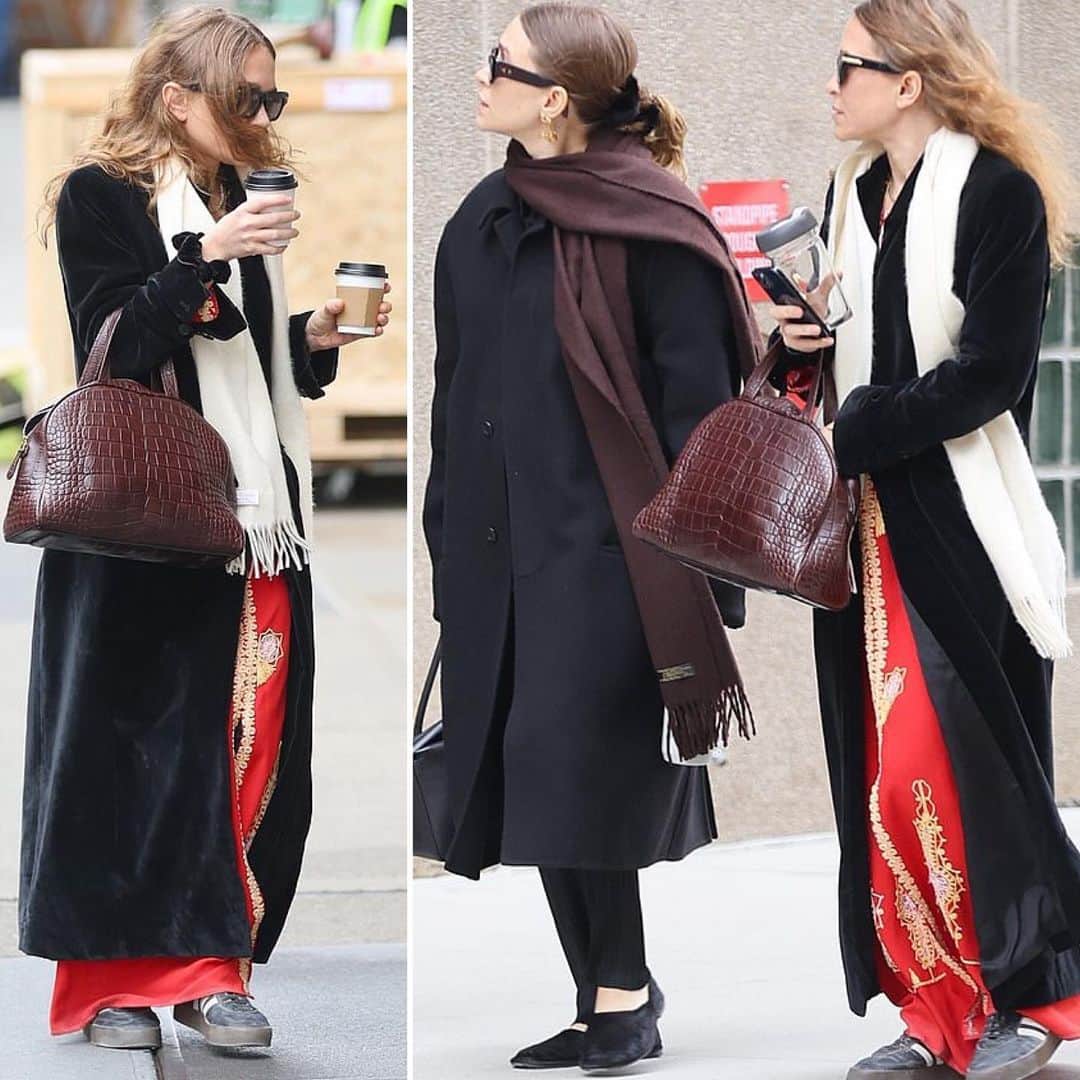オルセン姉妹（ファンアカウント）のインスタグラム：「Mary-Kate & Ashley out in NYC recently #mkastyle」
