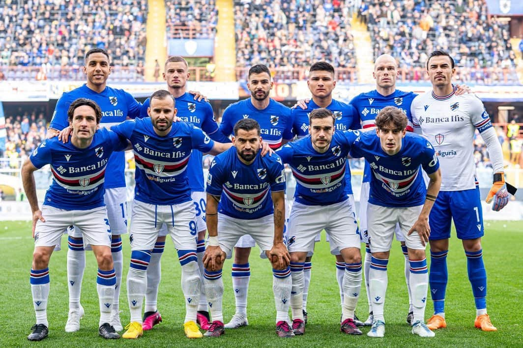 エミリオ・アウデロのインスタグラム：「Sampdoria - Salernitana   We keep fighting.   #FORZADORIA @sampdoria」