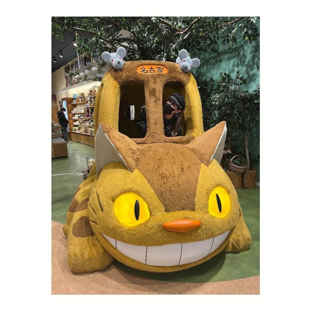 夢月せらのインスタグラム：「名古屋の猫バス🐈🐾   #猫バス  #トトロ」