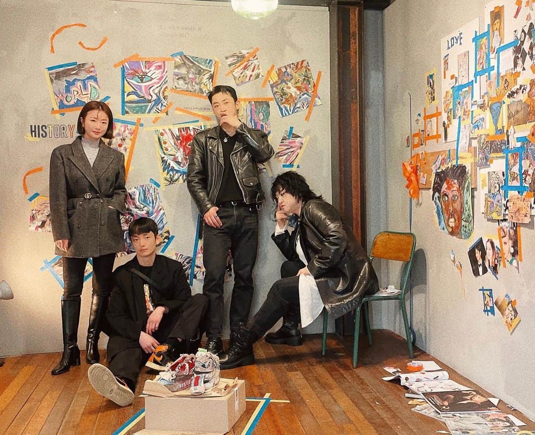 ヒョンミン のインスタグラム：「어딘가 하나씩 이상한 미키하시 크루!!! 든든하다」