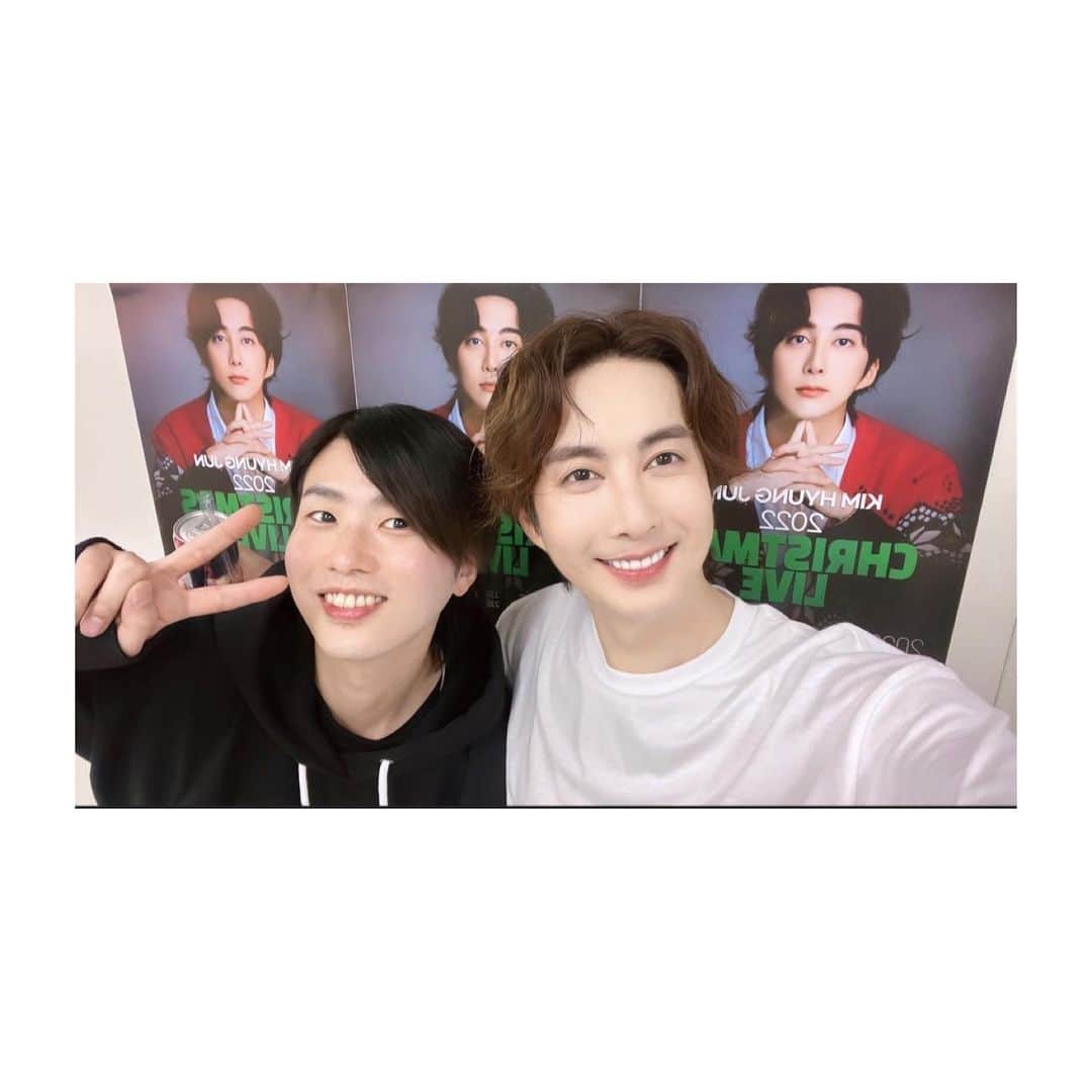 正田尚大のインスタグラム：「今更クリスマスの日の写真📸笑  初めてヒョンのステージを客観的に見る事ができて、新しい発見があった日。」