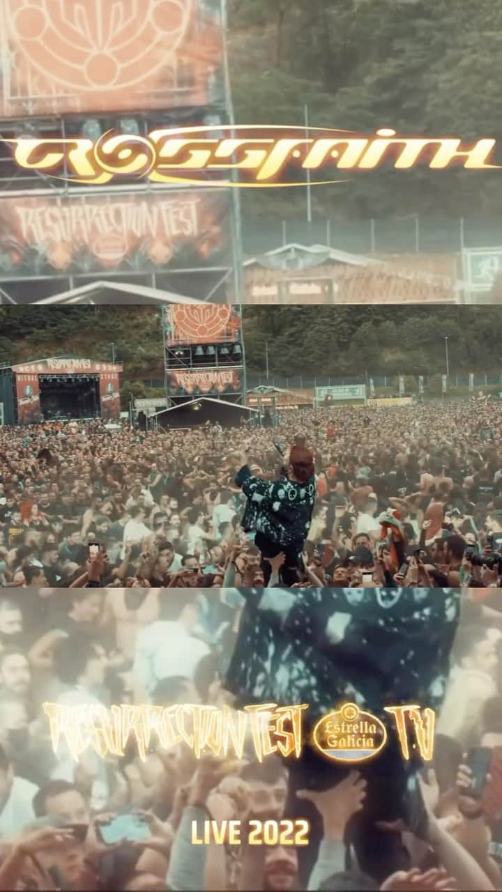 Tatsuya Amanoのインスタグラム：「You can watch the full show at Resurrection fest 2022 on YouTube! (#ResurrectionFestTV) ⁡ It was a highlight from last year's European tour🔥 ⁡ 去年のスペインで大優勝して来たLiveがYouTubeでフルで見れるよ！🤘 最強のLiveをご堪能あれ😈💥 ⁡ @resurrectionfest   #Crossfaith #ResurrectionFest」