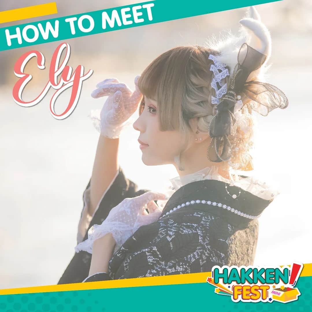 Elyのインスタグラム：「Your chance to meet Ely is here! 💗  Join her Meet & Greet session at Hakken! Fest Mini, happening on 11 & 12 March!  Simply spend $25 on Hakken! products AND purchase at least one Ely merchandise to redeem a Meet & Greet pass at our redemption counter.*  Limited slots available! Do not miss this opportunity~✨   *Please adhere to the Meet & Greet time slot given. Entry will not be permitted outside the time slot stated on the pass. #hakkenfest」