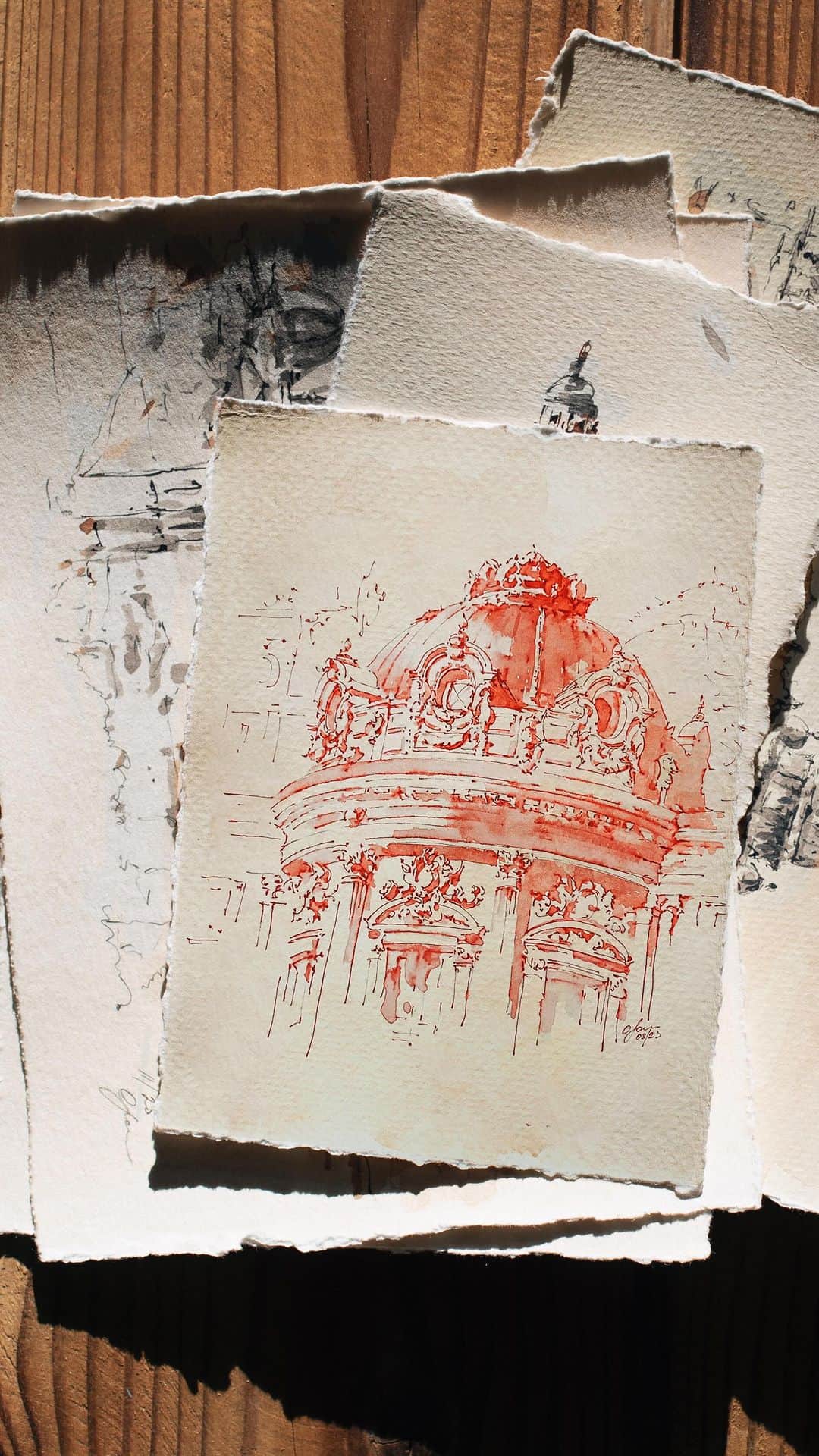 PSNYのインスタグラム：「Red version of the Palais Garnier in Paris」