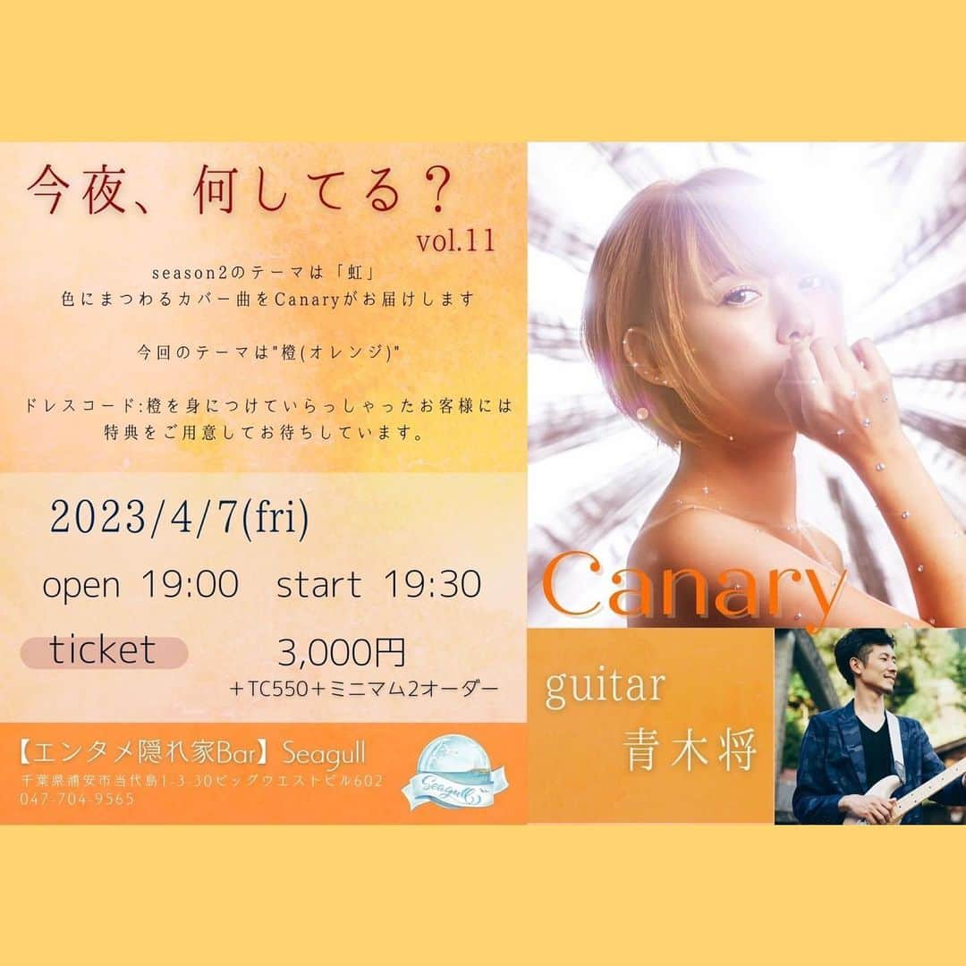 乃下未帆さんのインスタグラム写真 - (乃下未帆Instagram)「schedule🐥  🟡3/21@京都ZEST御池 13:00〜／15:00〜 g.青木将  🟡3/25@浦安seagull(Guest出演) g.青木将 o18:30 s19:00  🟡4/7@浦安seagull g.青木将 o19:00 s19:30  🟡5/4@八木橋百貨店8階カトレアホール(O.A) o15:00 s15:30」3月6日 17時11分 - noshita34