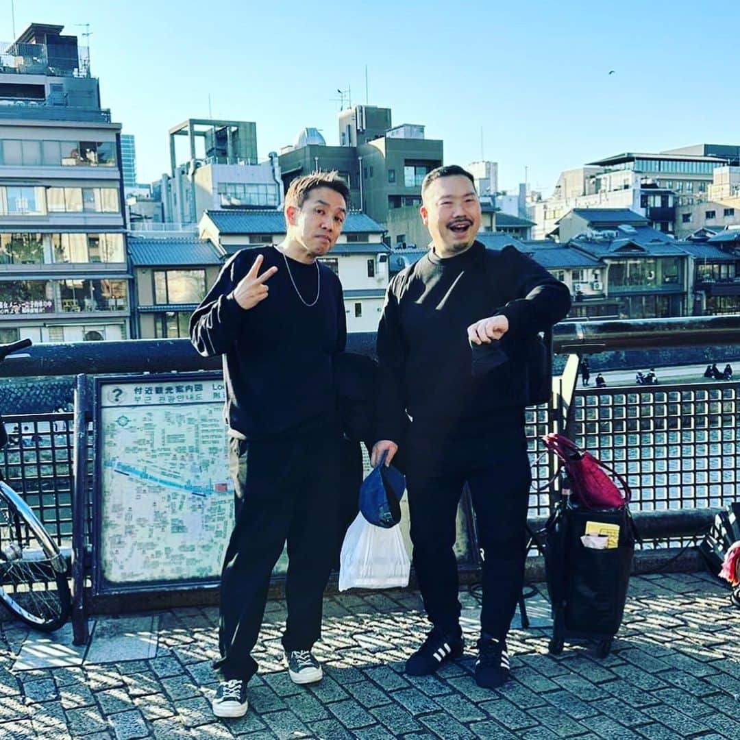 DJ SANCONさんのインスタグラム写真 - (DJ SANCONInstagram)「帝はんと ぶらり #京都散歩 してました！  hang out at #kyoto」3月6日 17時21分 - djsancon