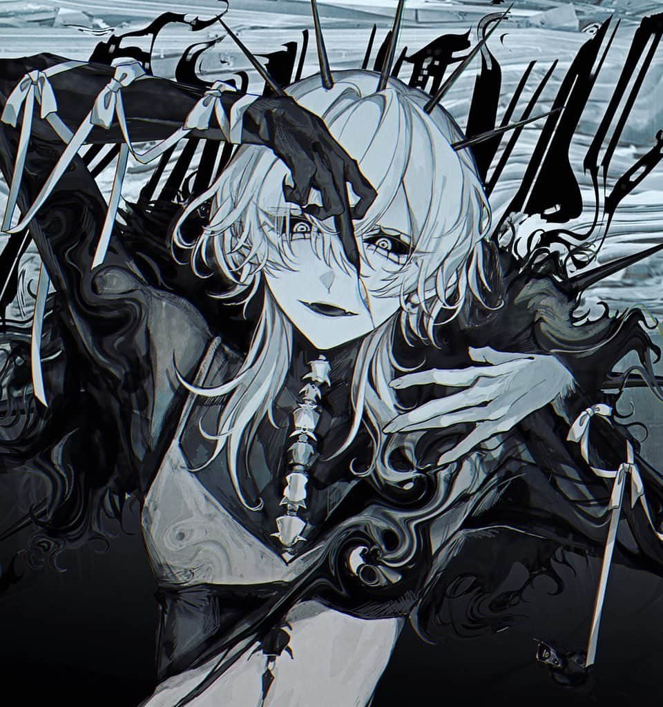 くろうめのインスタグラム：「R+...「RAWEVIL｣feat.Sumia  イラスト担当させて頂きました。 よろしくお願いいたします💀 YouTube：youtu.be/VmZLRvkBnEE   #illustration  #イラスト  #いらすとぐらむ」