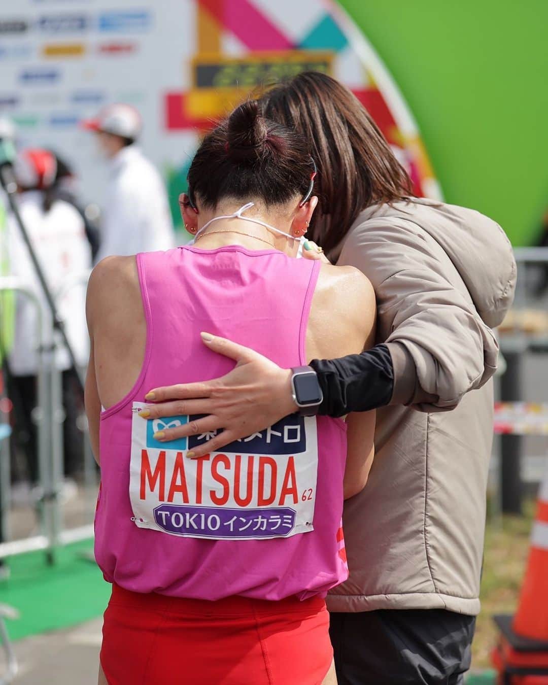 松田瑞生のインスタグラム：「＊ レース後、、、監督から言われた言葉は 『もう泣くな！笑え！！』でした。  次こそ一緒に笑いたい。」
