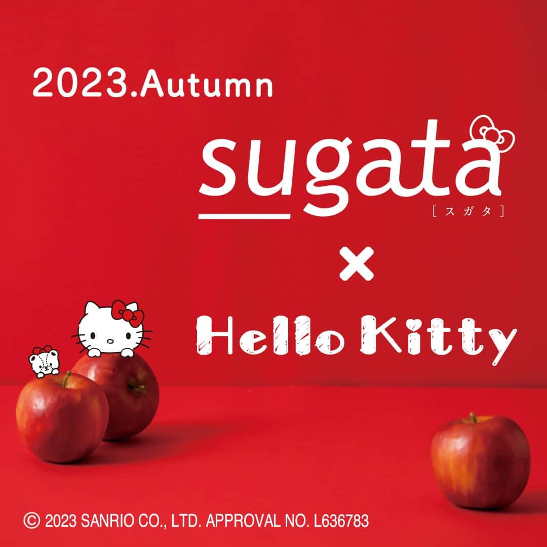 sugataのインスタグラム：「2023 Autumn　 sugata × Hello Kitty SPECIAL COLLABORATION！！ . 昨年大好評だった sugata × Hello Kittyコラボレーションパンプス第2弾が2023年・秋に登場！ リリース前に先行して商品をちょっとだけお見せします。  ♡みなさまのリクエストにお応えしたデザイン♡ ・低めヒールが欲しい ・レッドやピンクが履きたい ・幅が広くないタイプも作って！　  sugataの高機能パンプスとハローキティの愛らしさでラクに歩けて、大人かわいくなれる一足に仕上げました。 発売まで、楽しみにお待ちくださいませ。 第1弾が手に入らなかった方も、ぜひGETしてくださいね。  気になる人は、「いいね」をお願いします★  @sugata_jp . #moonstarsugata . #moonstar #sugata #ムーンスター #スガタ #パンプス #歩きやすいパンプス #走れるパンプス #履き心地 #小さいサイズの靴 #大きいサイズの靴 #26cm  #HelloKitty #キティ #キティラーさんと繋がりたい」