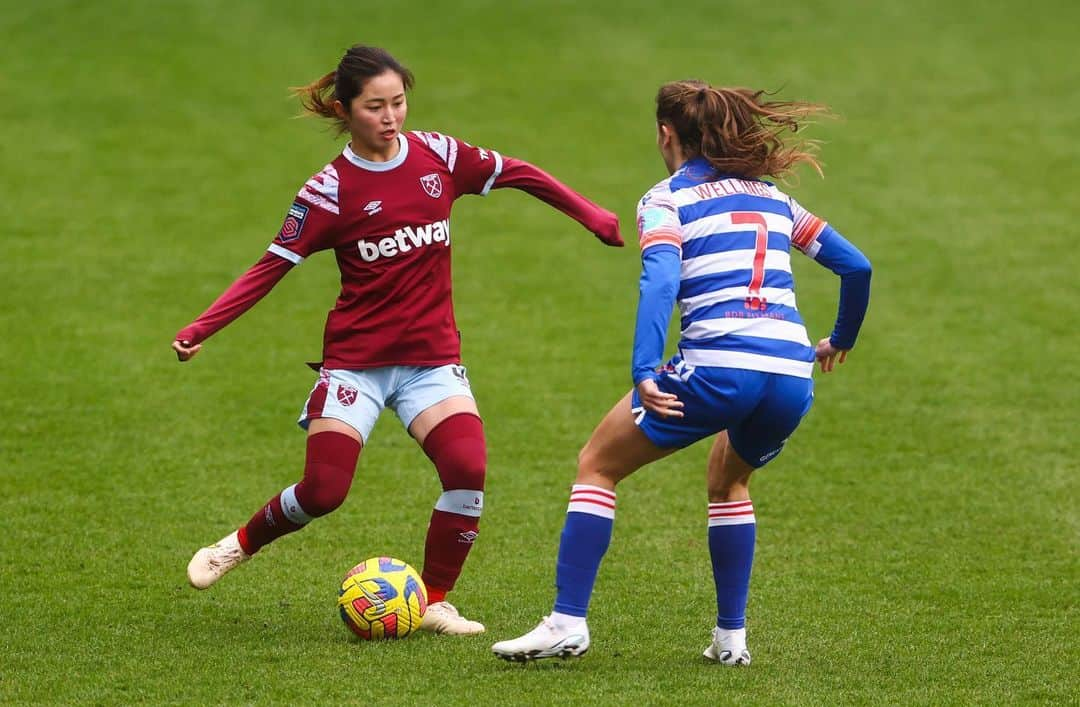 清水梨紗のインスタグラム：「. Yesterday's result was not the one we were looking for  But we need to prepare well for the next game⚽️🔥  #westham  #westhamwomen」