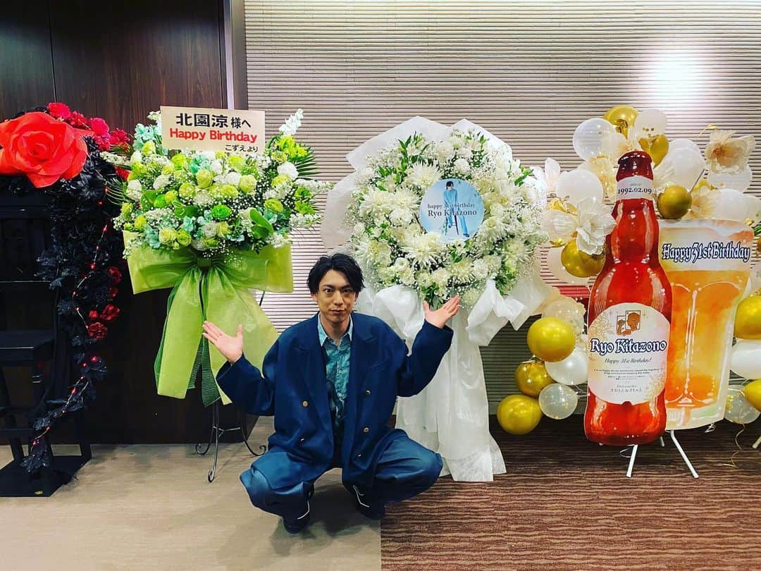 北園涼さんのインスタグラム写真 - (北園涼Instagram)「バースデーイベントで頂いたお花たち！ ありがとう！！！」3月6日 21時23分 - ryo_kitazono