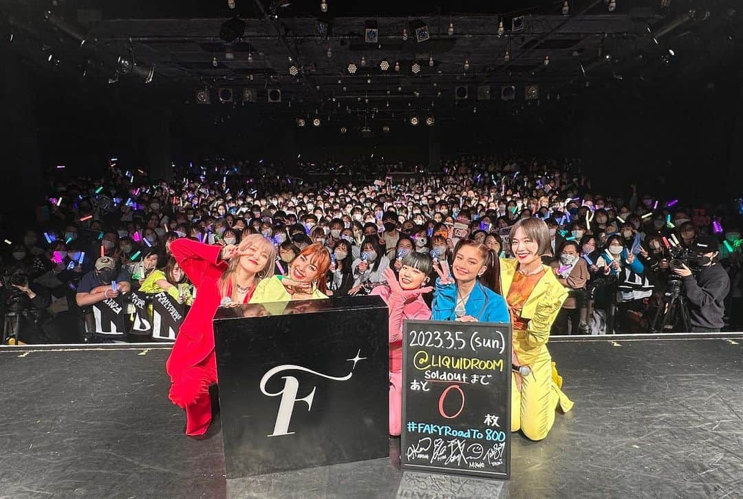 FAKYさんのインスタグラム写真 - (FAKYInstagram)「＼💓Thank You💓／  LIQUIDROOM「FAKY ONEMANLIVE 2023 -FEEL IT ALL-」  #FAKYRoadTo800 #FAKYRoadToNEXT」3月6日 21時58分 - fakyjp