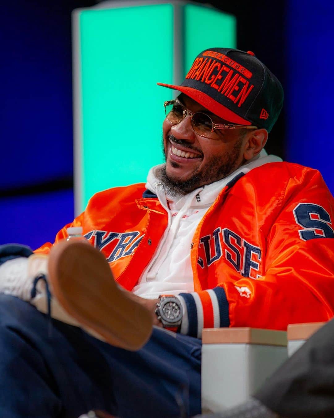 カーメロ・アンソニーのインスタグラム：「CHAMPIONS x FAMILY🍊 🏆 #cusefamily #STAYME7O  📸: @troublshooting」