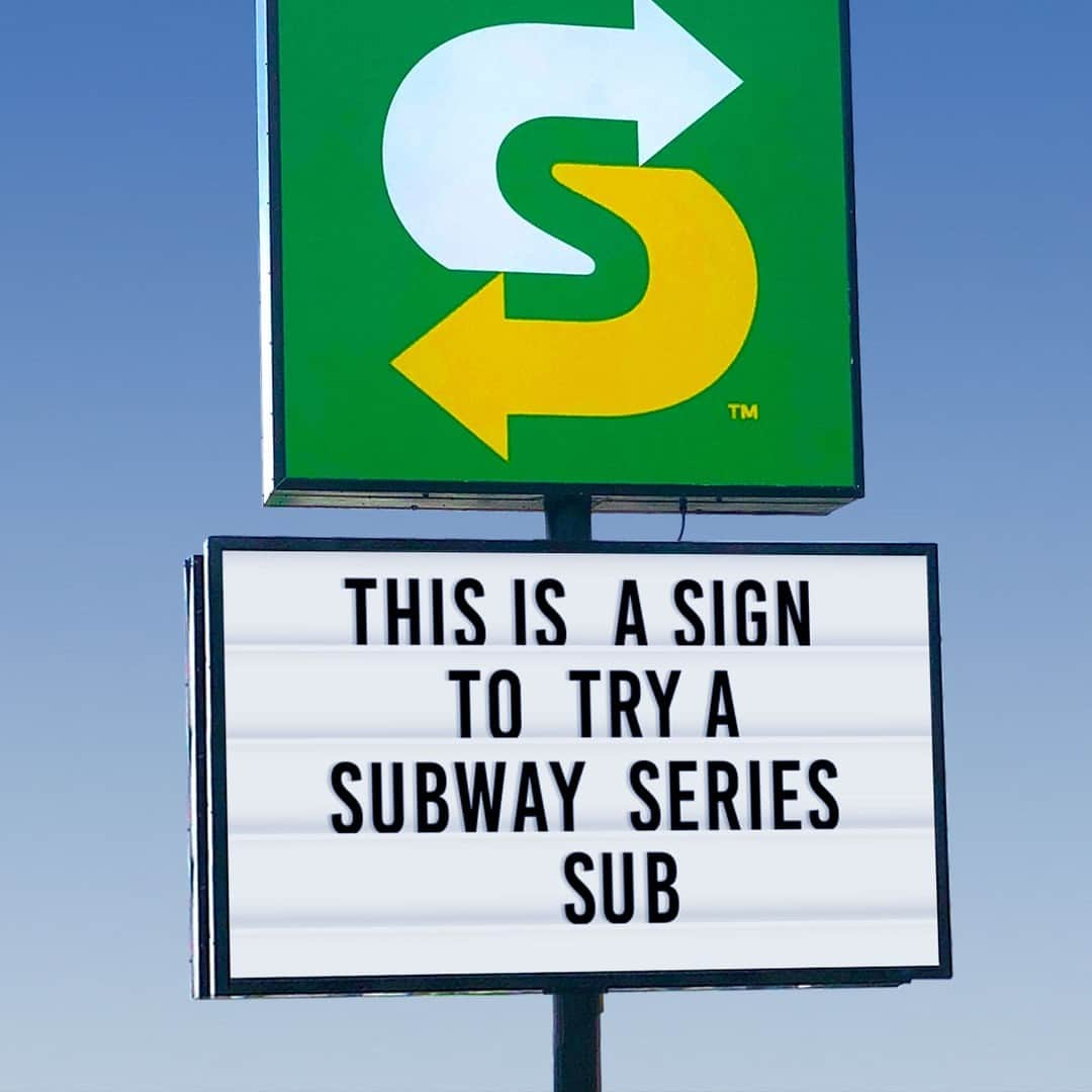 Official Subwayさんのインスタグラム写真 - (Official SubwayInstagram)「The universe is trying to tell you something」3月7日 3時00分 - subway