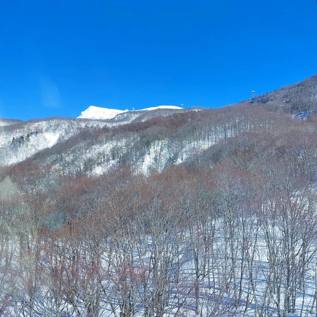 岩山立子さんのインスタグラム写真 - (岩山立子Instagram)「春がやって来てみるみる雪が溶けてきました 地蔵山頂はまだ雪がたくさん残っています #真っ青  #春スキー は初心者には厳しい😅 #蔵王スキー場」3月7日 7時20分 - jazzestme