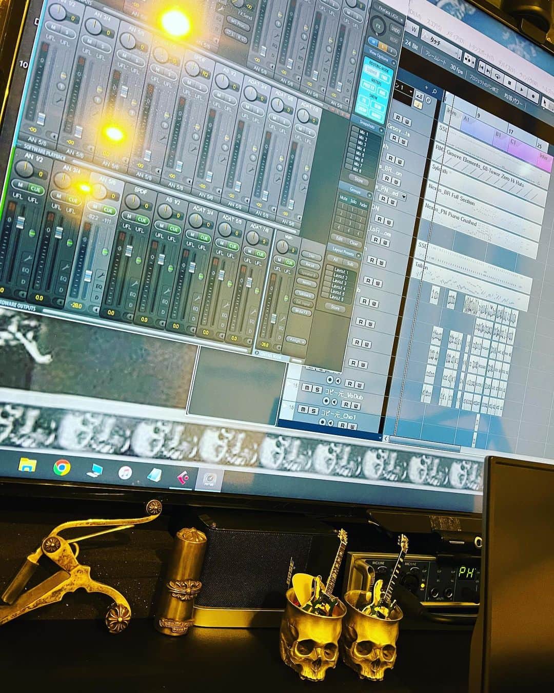 のインスタグラム：「黙々と ⁡ 曲作り ⁡ “溜め”の初春 ⁡ です ⁡ Just do it」
