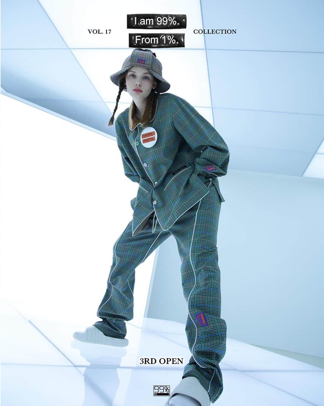 のインスタグラム：「VOL.17 2022 F/W – 2023 SPRING ‘I am 99%. From 1%.' COLLECTION. 3rd Series Open. - WILL BE RELEASED ON March 9th 2023. - 12:00 PM (Korea Time). - WORLDWIDE SHIPPING. - @from1percent_official  - 99PERCENTIS.COM #99percentis #from1percent」