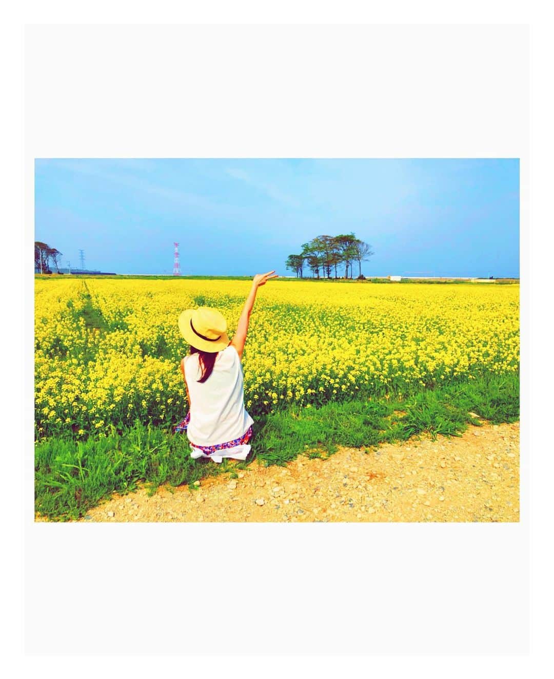 高橋万里恵のインスタグラム：「* 私事ではありますが、 この度新しい命を授かりました。 初夏の出産を予定しております✨　 . . 今は新たな生活を心待ちにしながら、マタニティライフを大切に過ごしたいと思っております。 今後とも温かく見守って頂けたら幸いです。 . . …と少しドキドキしながら報告をしてみました✨ お仕事も体調と相談しながら継続させて頂ければと思っています^ ^ 写真は大好きな東北の菜の花畑🌼 産まれてくる子にも沢山東北の景色を見せてあげたいです✨」