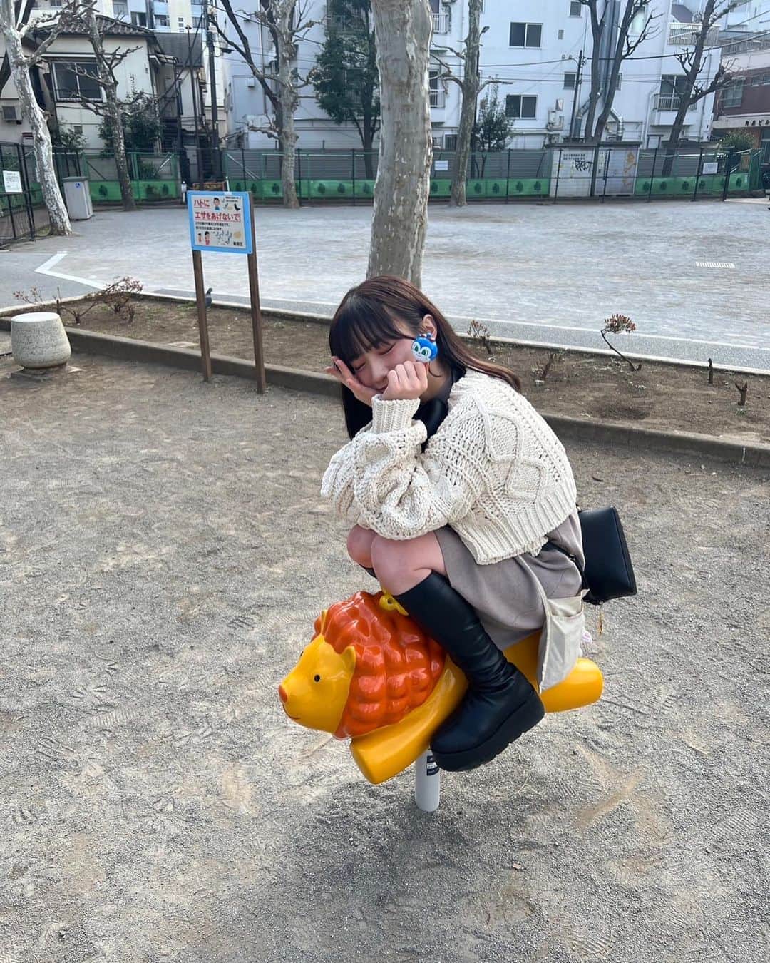 近藤真琴さんのインスタグラム写真 - (近藤真琴Instagram)「公園デートです」3月7日 17時32分 - onakasuitamakochan