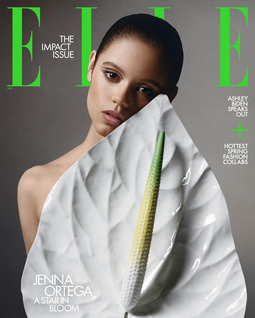 ニーナ・ガルシアのインスタグラム：「“Scream” it from the rooftops: @jennaortega is the @elleusa April cover star. After her breakout performance in @wednesdaynetflix, Ortega returns to our screens this Friday in @screammovies as Tara Carpenter. Unlike its predecessor, this time, her character is a multi-faceted superstar. “In the last one, I was screaming and crying the entire time,” Ortega says, straight-faced. “This time, I actually had to create a personality for her. I actually had to decide, What does she wear? What’s her favorite color? How does she wear her makeup? What’s her sense of humor?” More at the link in bio. — @elleusa Photographer: @felix_cooper Stylist: @patti_wilson Writer: @hunterh Hair: @ward_s_official @homeagency Makeup: @marcelogutierrez @bryantartists Manicure: @honeynailz @exposureny Set Design: @andyharman @lalalandartists Production: @clmagency」