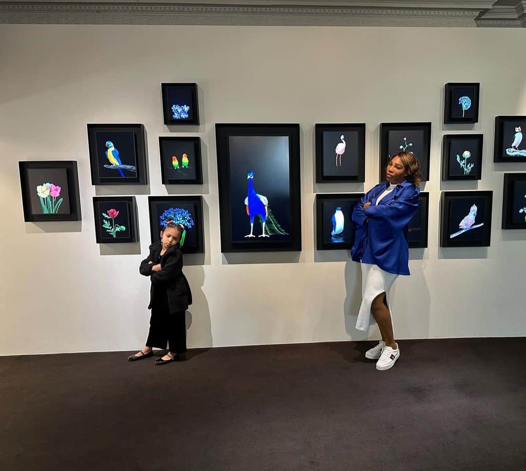 セリーナ・ウィリアムズのインスタグラム：「Art viewing with @olympiaohanian is the best」