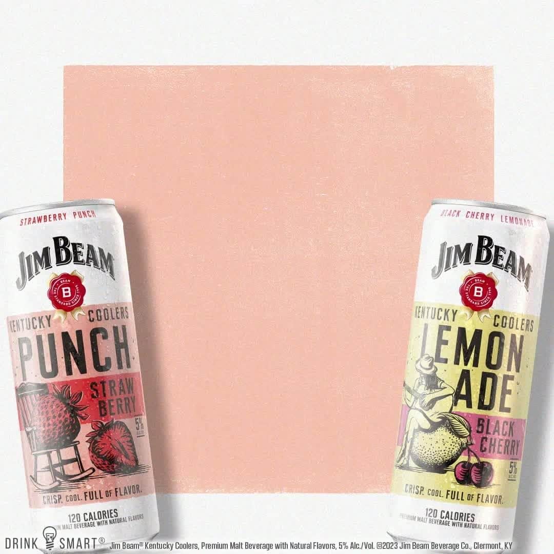 Jim Beamのインスタグラム：「Get to the cooler side of flavor with new #JimBeam Kentucky Coolers, four delicious flavors that sip like summer. Grab a variety pack for your next gathering.」