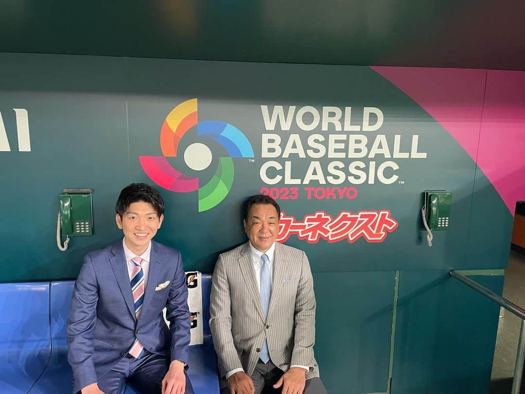 槙原寛己のインスタグラム：「今からニュース23出ます。WBC明日からですよ。」