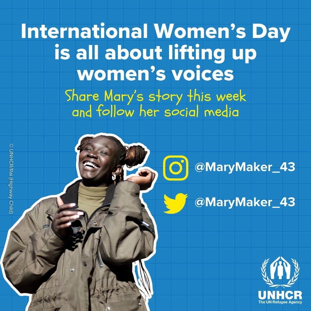 クリスティン・デイヴィスのインスタグラム：「If you do one thing today, follow @MaryMaker_43   Mary is so many things: a refugee, teacher, director, advocate, singer, student, actor. And now she’s a Goodwill Ambassador for @Refugees too 👏👏👏   Empowering women is what #InternationalWomensDay is all about. Let’s make sure Mary’s voice and story is heard loud and clear! #FollowMaryMaker #IWD23」