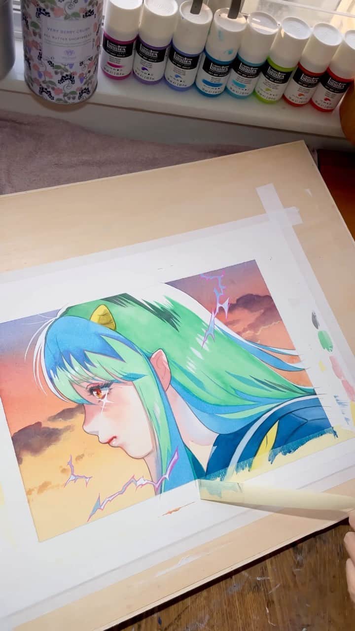 門小雷のインスタグラム：「CRYING LUM  <URUSEI YATSURA X MANGART BEAMS - Lum Collection>」