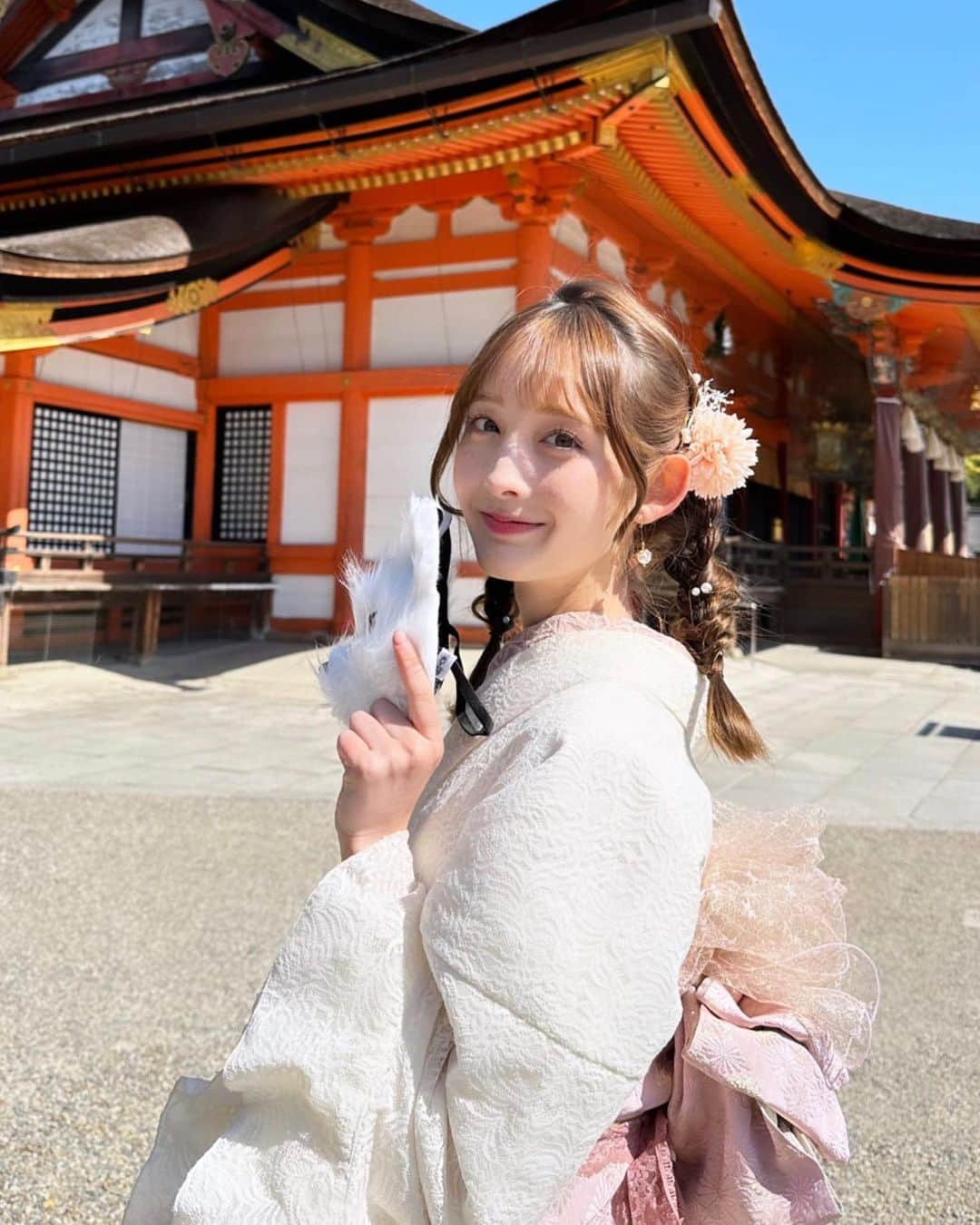 菜那セシルのインスタグラム：「ストーリーでチラ見せしてた京都旅行の写真😽💗  美味しい物沢山食べて幸せだった‪🫶🏻‪🫶🏻  #04#今日好き#卒業編2023#菜那セシル#京都」