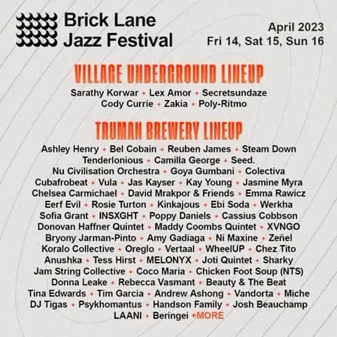 アヌーシュカのインスタグラム：「We are so excited to be back playing @bricklanejazzfestival this year! Such a sick line up 💫」
