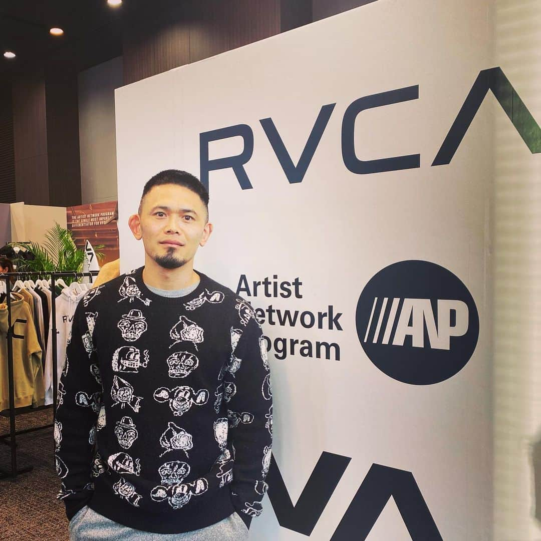 西浦聡生のインスタグラム：「RVCA展示会  #rvcajapan  #rvca #西浦ウィッキー聡生」