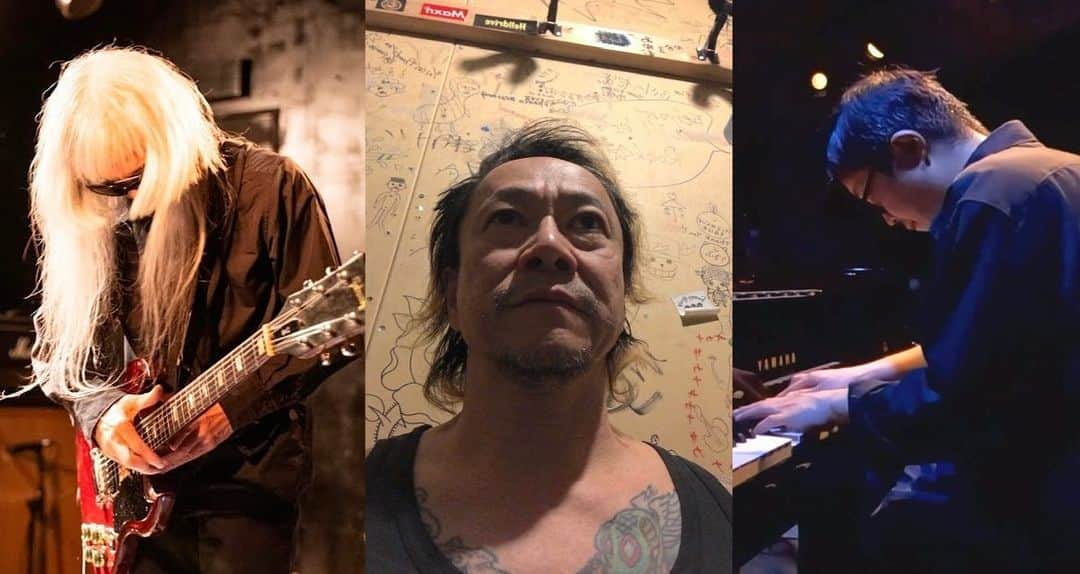 のインスタグラム：「4月28日(金) 秋葉原GOODMAN　https://club.goodman2020.com/  吉田達也 × 中尾憲太郎 NORTH EAST JAPAN TOUR FINAL  open19:00 start19:30 前売￥3500／当日￥4000 予約　https://club.goodman2020.com/events/8866  吉田達也 (drums) 中尾憲太郎 (bass)  スペシャルゲスト： 灰野敬二 (guitar) 中村達也 (drums) スガダイロー (piano)」