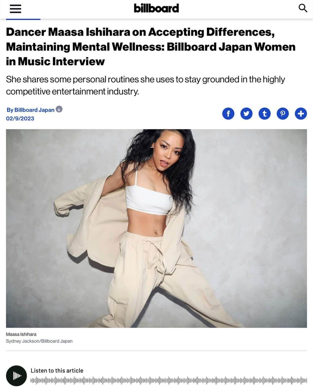 マアサ・イシハラさんのインスタグラム写真 - (マアサ・イシハラInstagram)「What an honor to celebrate [Billboard Women In Music] Thank you @billboard @billboard_japan for continuing to lift women up!  Thank you all the amazing women who continue to inspire me everyday!  Happy International Women’s Day! #billboardwomeninmusic #womeninmusic  📷 @syduals」3月9日 8時10分 - maasaishihara