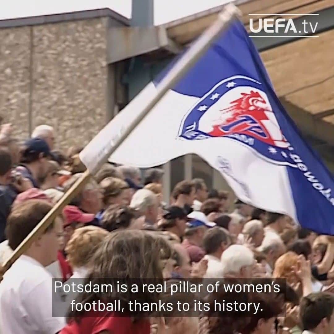 UEFA.comのインスタグラム：「⚽️ "A real pillar of women's football history"  🙌 New documentary "Extraordinary Stories" takes a closer look at two-time #UWCL champions @turbinepotsdam's remarkable journey to the top.  Watch now on UEFA.tv - link in bio! 📺  #IWD2023 #InternationalWomensDay」