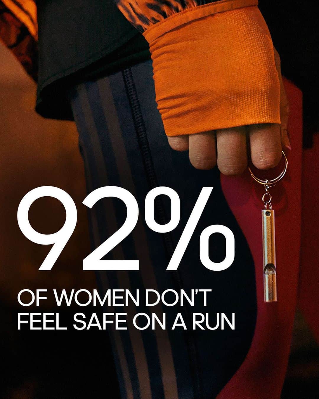 adidasのインスタグラム：「Women’s safety isn’t a conversation for just one day but it is something that everyone should be shining a light on.     We are committed to making running safer for all, so join us this week as we look to help change this ridiculous reality.   #WithWomenWeRun」