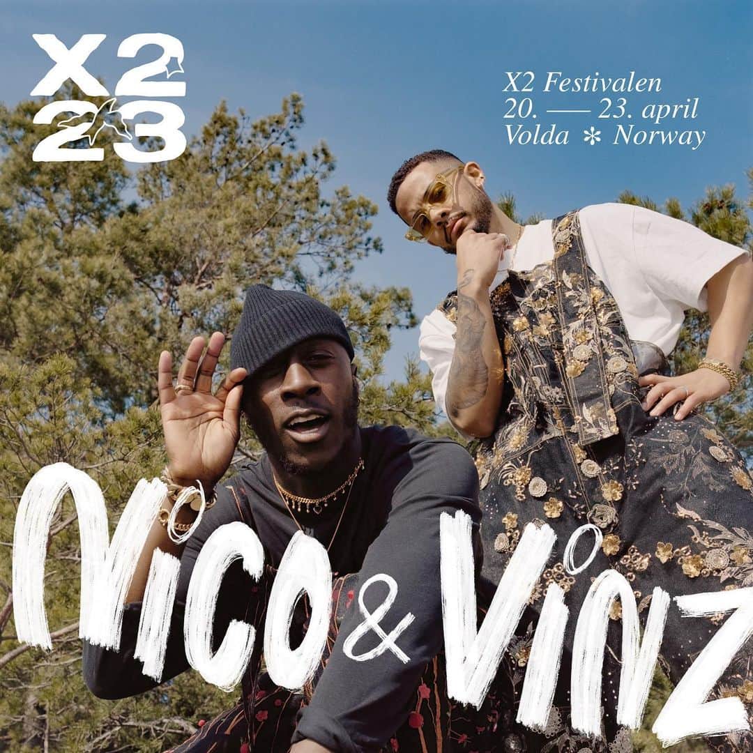 ニコ＆ヴィンスのインスタグラム：「@nicoandvinz is coming back to Volda, Norway and X2 Festivalen🤍  The Norwegian success duo is coming to Volda to play their first concert in Norway in several years. A lot has happened since their superhit “Am I Wrong” topped all hit lists in 2014, they have released several hit songs, and done collaborations with known artists like Bebe Rexha and Kid Ink.  Read more about Nico and Vinz on our webpage, and listen to our festival playlist on Spotify. Link in bio!」