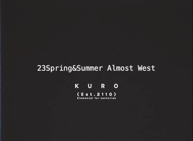 KUROのインスタグラム：「KURO 23ss collection “ALMOST WEST” @johnclaytonlee  @go_mixx  Thank you」