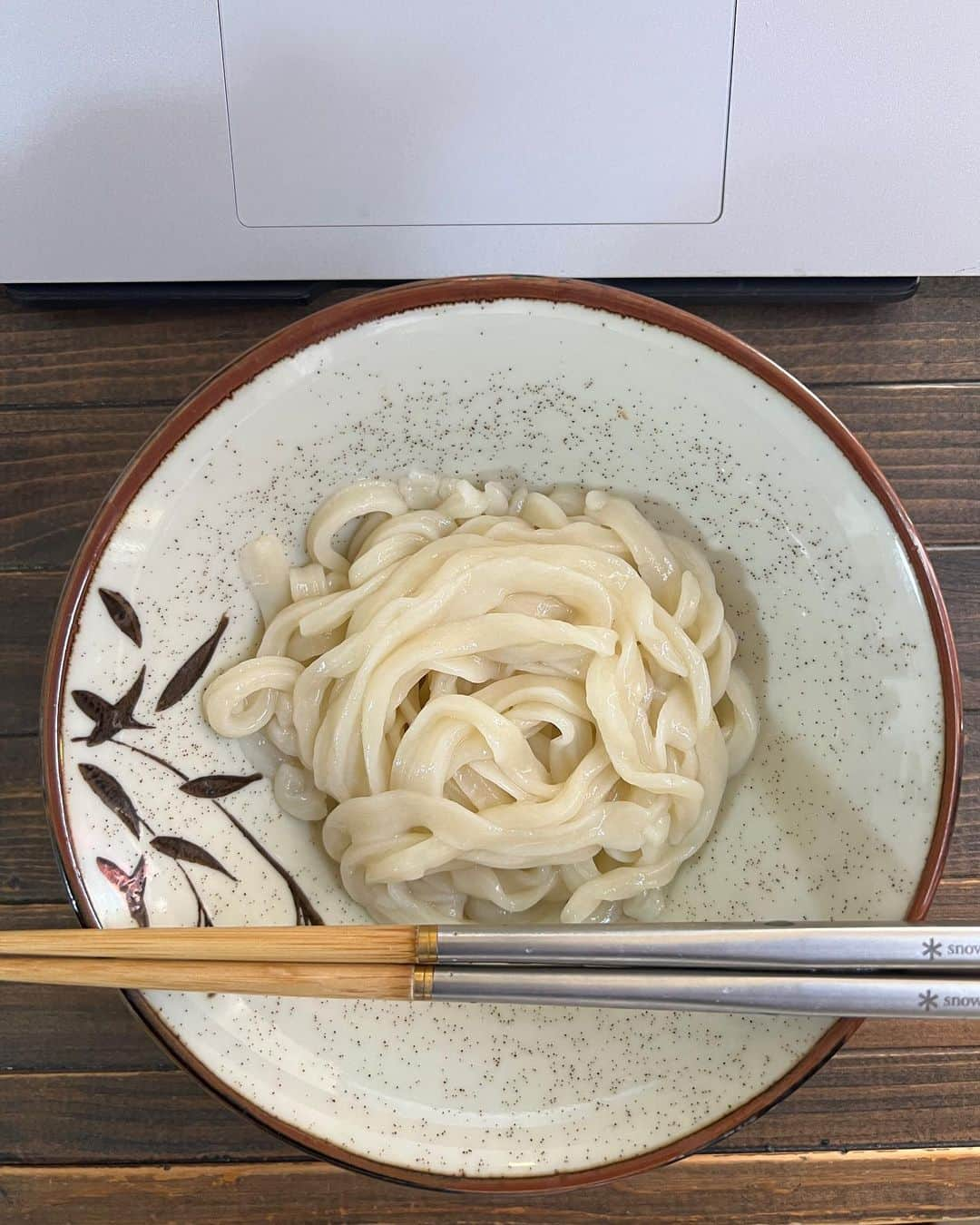 東 洋一郎のインスタグラム：「「冷凍うどん」  あっ？まだ残ってたかな？ するすりいけるの食べたくて ろじっく通りにいかない日は うどんを食べる さっと15分湯掻いて いっきにかけこむ こんな日に食べる うどんは最高。  #縦読み  #うどん #snowpeak  #生醤油うどん」