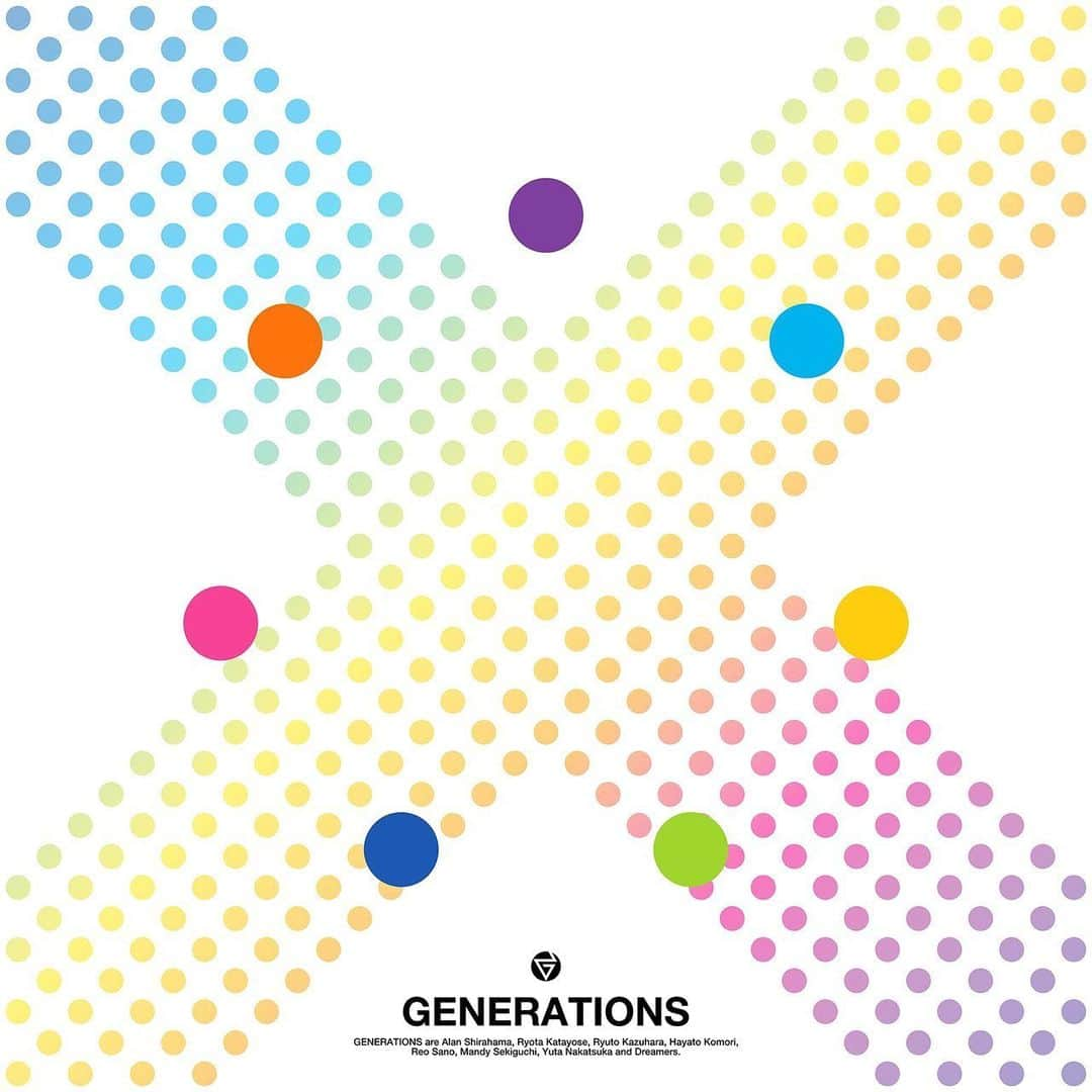 傳田真央のインスタグラム：「GENERATIONS「ⅹ」is out now🌈   TIME SLIP LOVE Lyrics by YVES&ADAMS」