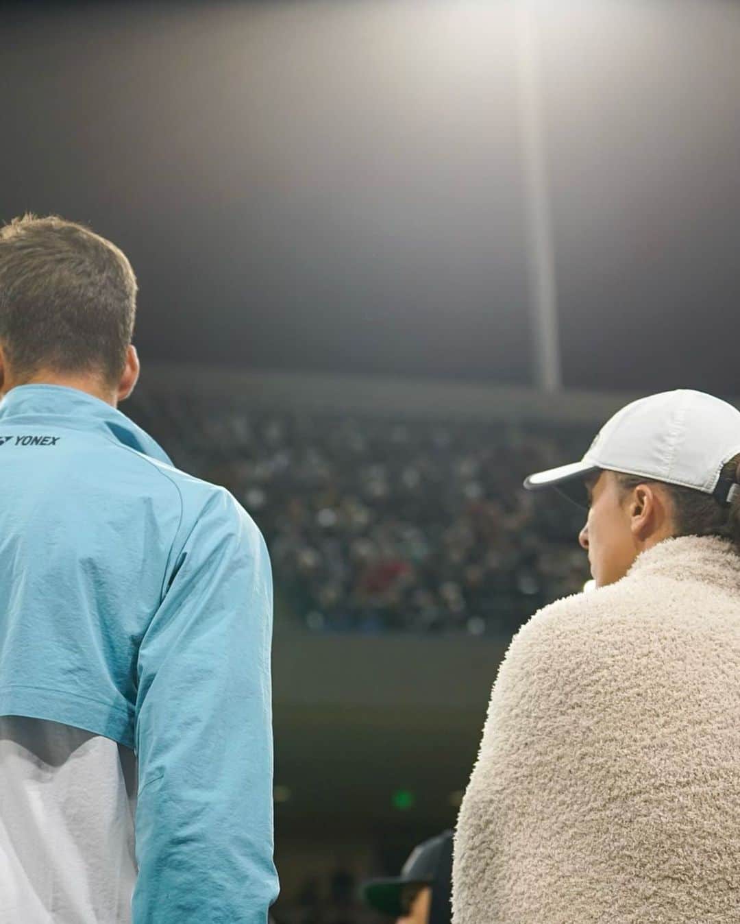 フベルト・フルカチュさんのインスタグラム写真 - (フベルト・フルカチュInstagram)「Really enjoyed sharing the court with @iga.swiatek and other players at @tiebreaktens last night 🌴🔟」3月9日 11時44分 - hubihurkacz