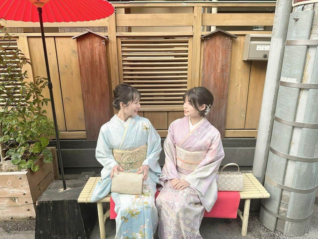 たなかさえさんのインスタグラム写真 - (たなかさえInstagram)「めぐちゃんと一緒でとっても楽しかった🐻💕 . #VASARA#vasara浅草本店#着物レンタル#訪問着#kimono#東京観光#tokyotrip#japanesegirl#japantrip#着物女子」3月9日 16時00分 - sae.tnk