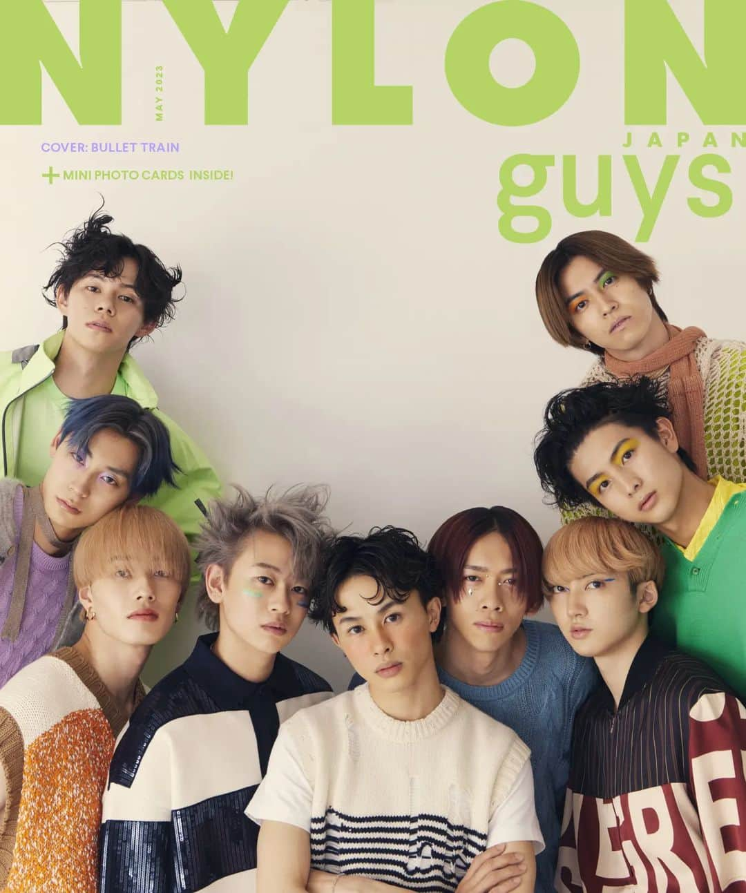 NYLON JAPANさんのインスタグラム写真 - (NYLON JAPANInstagram)「💖次号guys表紙解禁💖 guys表紙には新メンバーも加入し、より一層パワーアップした《超特急》が満を持して登場します！　  新メンバー4人ははじめてのNYLON流ヘアメイクに挑戦、そしてオリジナルメンバー5人は未だかつて見たことのないニュールックを再び更新!!　自由なスピリットで“美”を表現するパイオニア的存在であるNYLON JAPANと超特急ならではの企画が、中面22ページにわたりカムバックします。  そんな9人のビューティボーイズを凝縮した9枚の両面ミニフォトカードが付録に！  www.nylon.jp/NYLON228  @bullettrain8 #超特急 #カイ #リョウガ #タクヤ #ユーキ #タカシ #シューヤ #マサヒロ #アロハ #ハル #NYLONJAPAN #COVERBOY」3月9日 18時26分 - nylonjapan