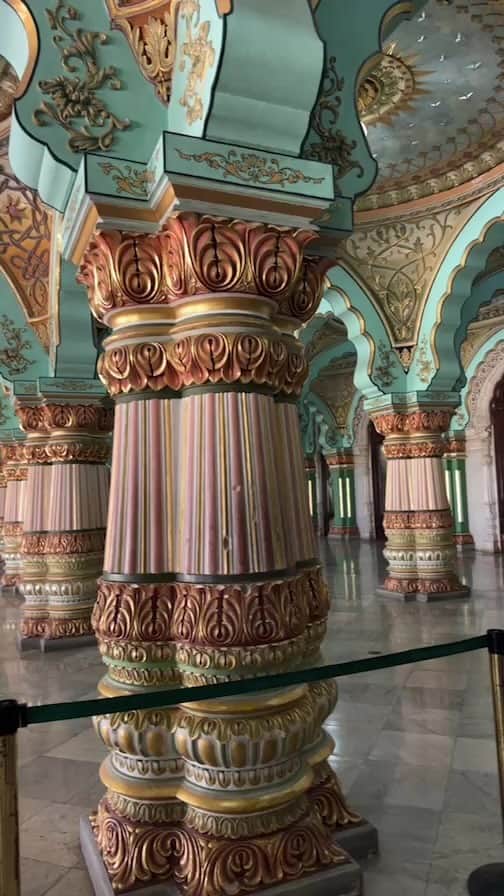 屬美於のインスタグラム：「Mysore palace」