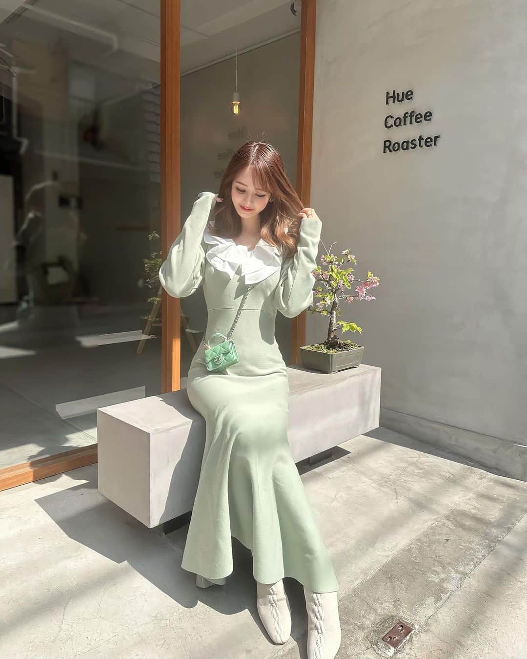 姫奈さんのインスタグラム写真 - (姫奈Instagram)「.  朝10時待ち合わせのモーニング🍳  天気よくて暖かくて アウター無しで出掛けれるの嬉しい🌸✨  #谷町四丁目 #谷町カフェ #谷町モーニング #huecoffeeroaster」3月9日 20時22分 - hinapin_0210