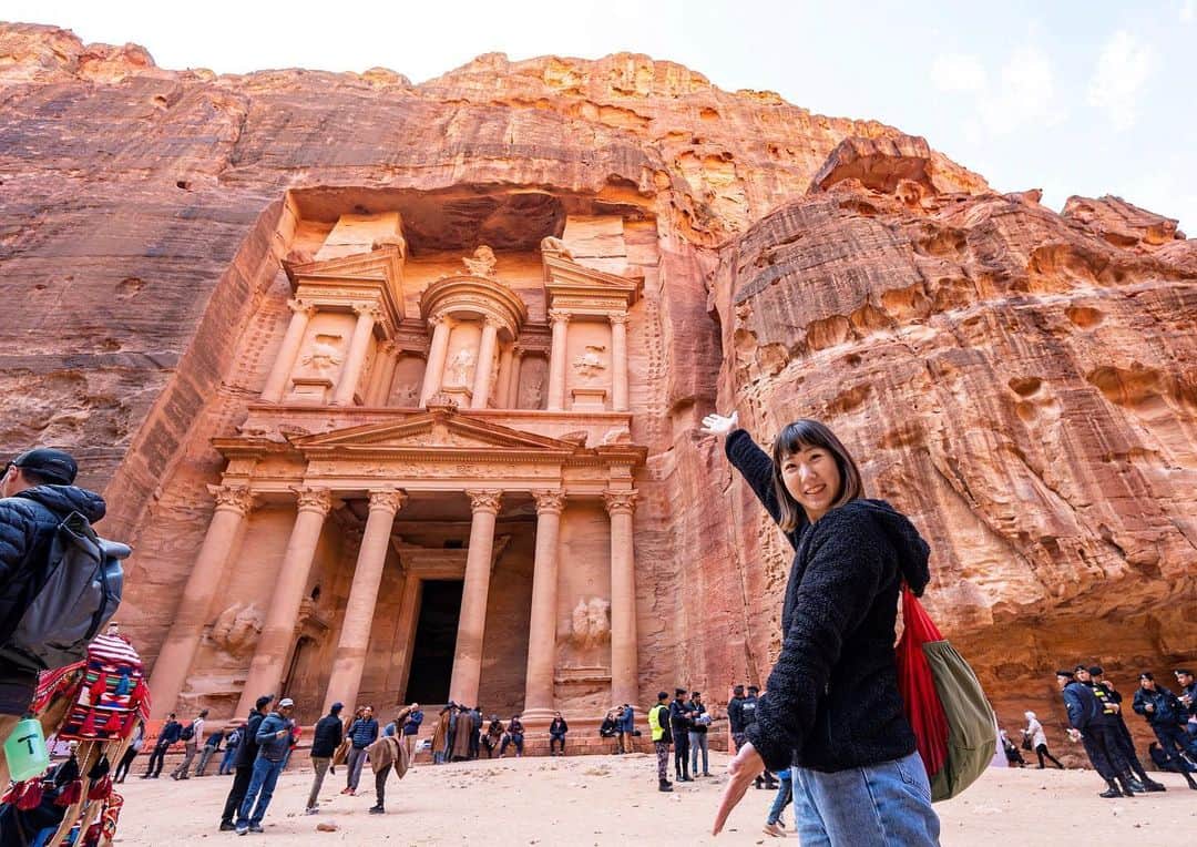 のインスタグラム：「Petra, Jordan🇯🇴 ・ #petra #petrajordan #Jordan #ヨルダン #ペトラ遺跡 #ペトラ」