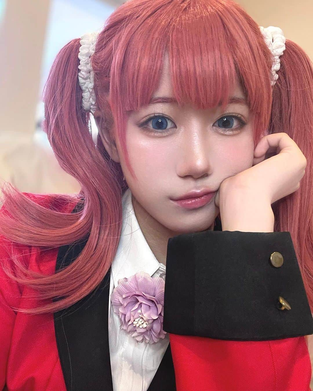 だるまのインスタグラム：「夢見弖ユメミ🌸  #賭ケグルイ #夢見弖ユメミ #kakegurui #cosplay #japan #selfie #yumemiyumemite」