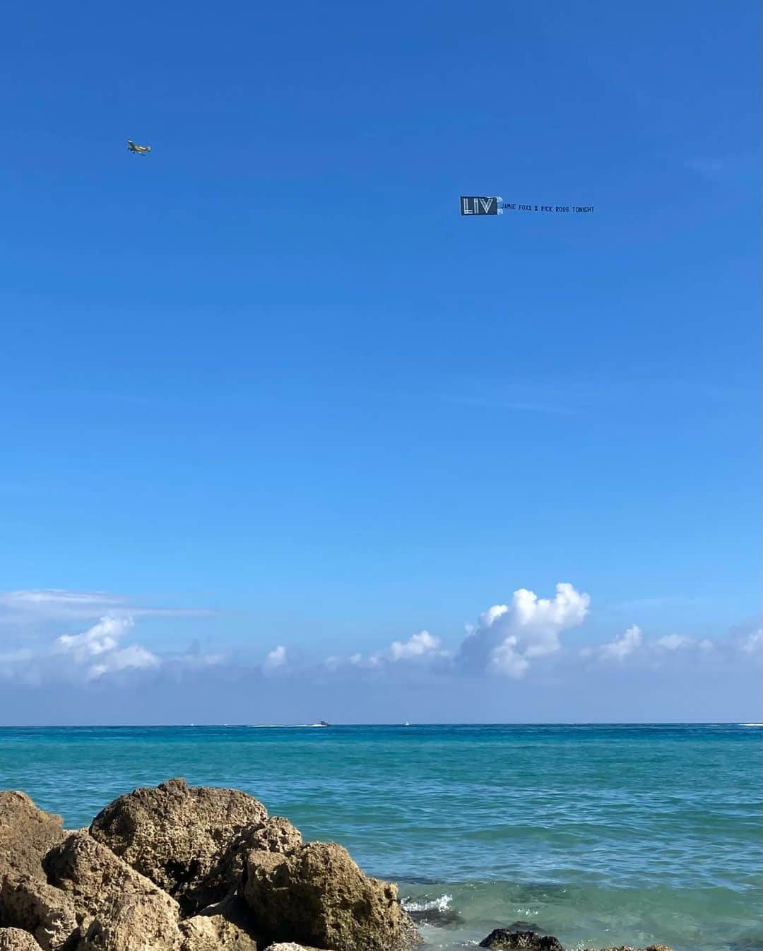 白鳥羽純さんのインスタグラム写真 - (白鳥羽純Instagram)「🏖  何種類も見かけた飛行機に横断幕タイプの広告、この距離で告知になってるのかな？笑笑  風で前に進めない海鳥と、 野生のカメレオン？イグアナ？もいたよ〜🦎  #miamibeach #southbeach」3月10日 12時05分 - hasuminst