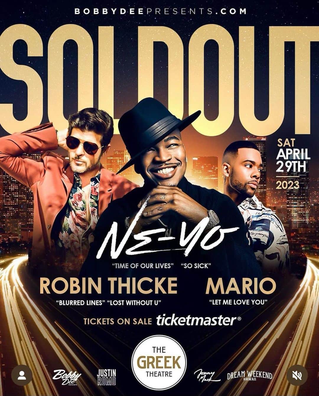 のインスタグラム：「LA! We're officially SOLD OUT! Looking forward to seeing y'all in April!」