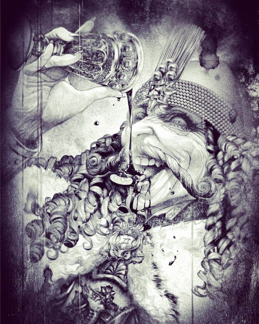 坂本眞一のインスタグラム：「Drawing day 3  Vlad III   #DRCL #BramStoker #shinichisakamoto #Dracula」